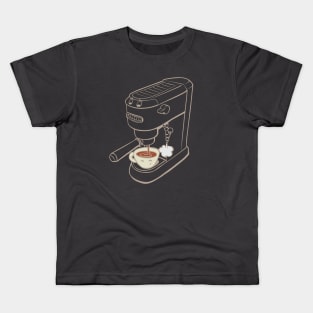 Espresso Coffee Machine Kids T-Shirt